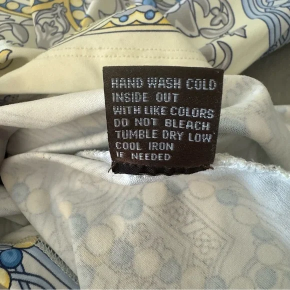 J. MCLAUGHLIN Catalina Cloth Signature Tee Art To Wear Medallion 3/4 Sleeve - Picture 15 of 16